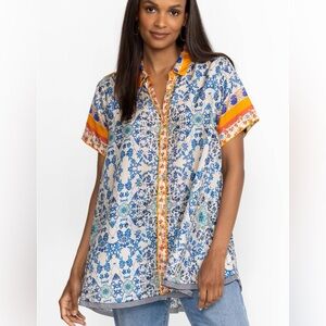 Johnny Was Lylarae Maddie Tunic M Silk